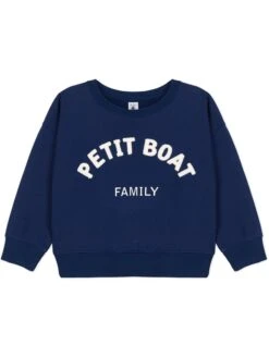 PETIT BATEAU Sweatshirt In Dunkelblau