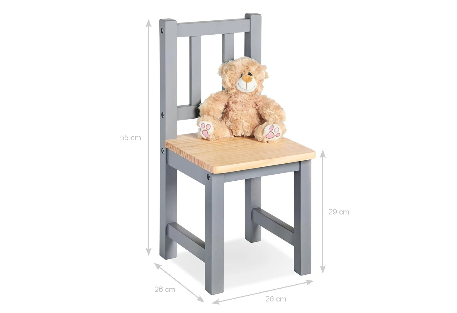 Pinolino Kinderstuhl 'Fenna' In Grau 4 Pinolino Kinderstuhl 'Fenna' In Grau – Bild 2