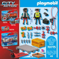 Playmobil 70769 Großes Containerschiff Mit Zollboot -Kinderprodukte playmobil 70769 grosses containerschiff mit zollboot 9