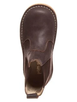 Pom Pom Leder-Chelsea-Boots In Braun -Kinderprodukte pom pom leder chelsea boots in braun 3