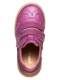 Pom Pom Leder-Sneakers In Lila -Kinderprodukte pom pom leder sneakers in lila 3