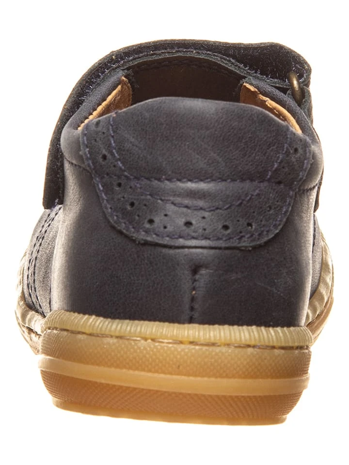 Pom Pom Leder-Spangenballerinas In Dunkelblau 5 Pom Pom Leder-Spangenballerinas In Dunkelblau – Bild 3