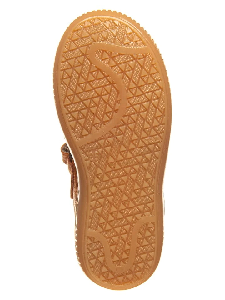 Pom Pom Leder-Spangenballerinas In Orange 7 Pom Pom Leder-Spangenballerinas In Orange – Bild 5