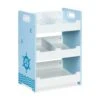 Kinderregal "Seefahrt" In Weiß/ Blau - (B)42,5 X (H)60 X (T)30 Cm -Kinderprodukte relaxdays kinderregal seefahrt in weiss blau b 42 5 x h 60 x t 30 cm