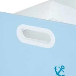 Kinderregal "Seefahrt" In Weiß/ Blau - (B)42,5 X (H)60 X (T)30 Cm -Kinderprodukte relaxdays kinderregal seefahrt in weiss blau b 42 5 x h 60 x t 30 cm 5