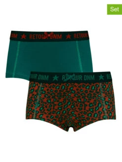 2er-Set: Pantys "Joelle" In Rot/ Grün