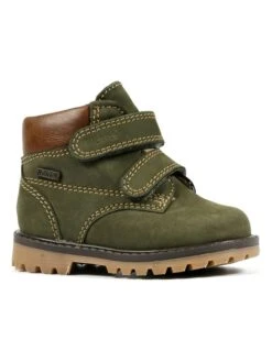 Richter Leder-Boots In Khaki -Kinderprodukte richter leder boots in khaki 1