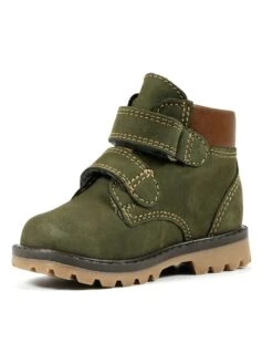Richter Leder-Boots In Khaki -Kinderprodukte richter leder boots in khaki 2