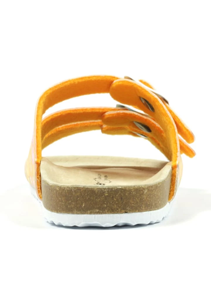 Pantoletten In Orange 7 Pantoletten In Orange – Bild 5