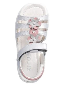 Ricosta Leder-Sandalen "Lorena" In Silber -Kinderprodukte ricosta leder sandalen lorena in silber 4