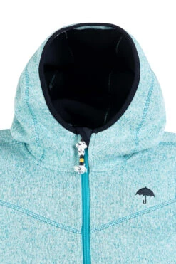 Schmuddelwedda Strickfleecejacke Für Kinder In TÜRKIS MELANGE-280 -Kinderprodukte schmuddelwedda strickfleecejacke fur kinder in turkis melange 280 1