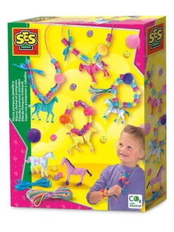 SES Bastelset "Pferde Pompon Schmuck" - Ab 5 Jahren