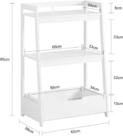 Spielzeugregal In Weiß - (B)63 X (H)95 X (T)39cm -Kinderprodukte sobuy spielzeugregal in weiss b 63 x h 95 x t 39cm 3