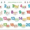 Fragenbär-Mini-Lernposter: Zahlen Und Mengen Von 1 Bis 20 In Bunt -Kinderprodukte spielend lernen fragenbar mini lernposter zahlen und mengen von 1 bis 20 in bunt