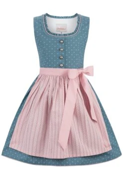 Kinderdirndl "Greta" In Rauchblau