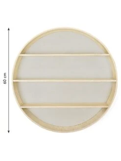 Wandregal "Circular Star" In Natur/ Grau - Ø 60 Cm -Kinderprodukte the wild hug wandregal circular star in natur grau o 60 cm 1