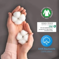 Spannbettlaken "ALBA" Aus 100% Oekotex-Baumwolle GOTS Zertifiziert In Dunkelgrau -Kinderprodukte third of life spannbettlaken alba aus 100 oekotex baumwolle gots zertifiziert in dunkelgrau 3