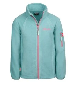 TROLLKIDS Fleece Jacke "Arendal PRO" In Gletschergrün/Orchidee