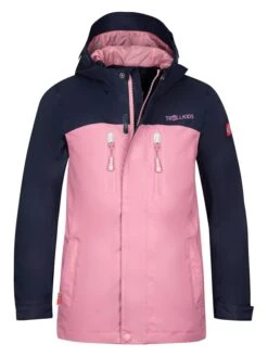 TROLLKIDS Funktionsjacke "Nusfjord" In Rosa/ Dunkelblau