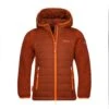 TROLLKIDS Hybride Fleece-Jacke "Skabu" In Dunkelorange/Hellorange -Kinderprodukte trollkids hybride fleece jacke skabu in dunkelorange hellorange