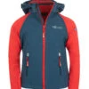 TROLLKIDS Softshell Jacke Zip Off "Rondane" In Hellrot / Blau -Kinderprodukte trollkids softshell jacke zip off rondane in hellrot blau