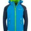 TROLLKIDS Softshell Jacke Zip Off "Rondane" In Marineblau / Mittelblau / Grün -Kinderprodukte trollkids softshell jacke zip off rondane in marineblau mittelblau grun