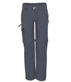 TROLLKIDS Zip-Off Hose "Oppland Slim Fit" In Dunkelgrau