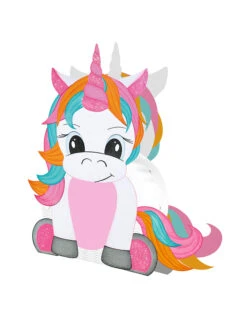 Ursus Laternen-Bastelset "Einhorn 2" In Pink/ Weiß -Kinderprodukte ursus laternen bastelset einhorn 2 in pink weiss 1