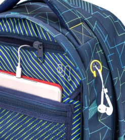 Wave Rucksack "Infinity Electrify" In Blau H 43 Cm B 31 Cm T 22 Cm -Kinderprodukte wave rucksack infinity electrify in blau h 43 cm b 31 cm t 22 cm 7