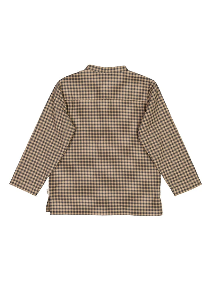 Wheat Hemd "Laust" In Anthrazit/ Beige 4 Wheat Hemd "Laust" In Anthrazit/ Beige – Bild 2