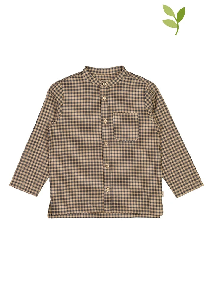 Wheat Hemd "Laust" In Anthrazit/ Beige 3 Wheat Hemd "Laust" In Anthrazit/ Beige