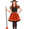 WIDMANN 2tlg. Kostüm "HEXE" In Schwarz/ Orange -Kinderprodukte widmann 2tlg kostum hexe in schwarz orange