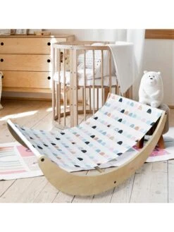 Hängematte In Hellbraun/ Weiß - (L)60 X (B)90 X (H)43 X (T)60 Cm -Kinderprodukte woody kids hangematte in hellbraun weiss l 60 x b 90 x h 43 x t 60 cm 2