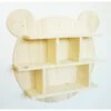Wandregal "Teddy Bear" In Natur - (B)54 X (H)51 X (T)11 Cm -Kinderprodukte woody kids wandregal teddy bear in natur b 54 x h 51 x t 11 cm