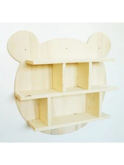 Wandregal "Teddy Bear" In Natur - (B)54 X (H)51 X (T)11 Cm