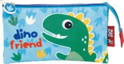 Triple-Schlampermäppchen Dino, Unbefüllt